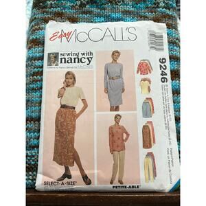 McCalls 9246 Sewing pattern top pants kirt sewing with nancy size 8-22